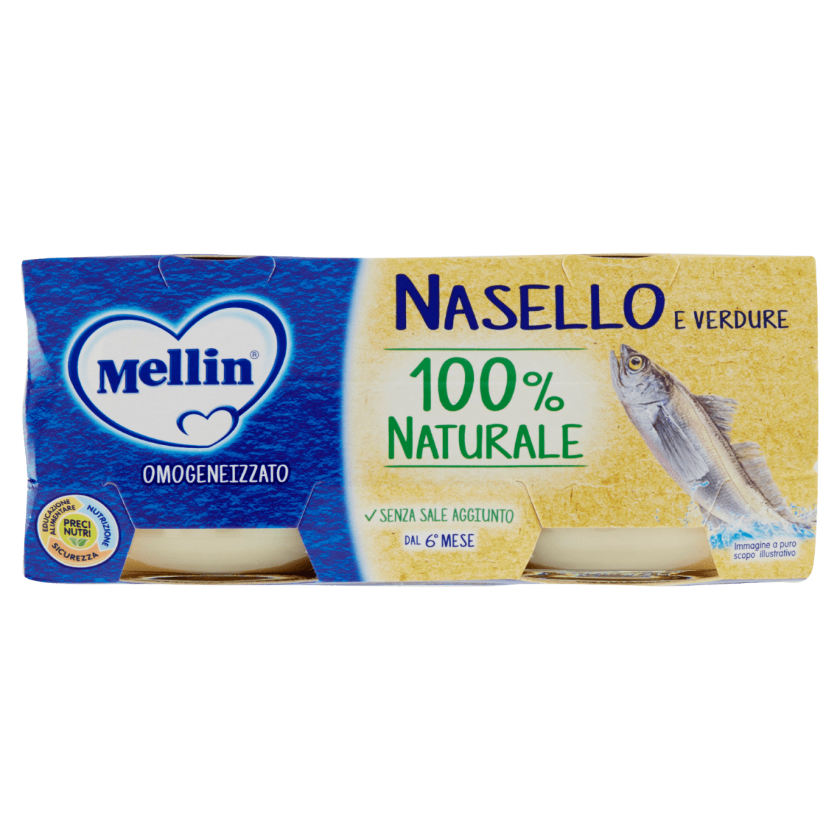 Mellin Omogeneizzato Nasello 2x80 gr