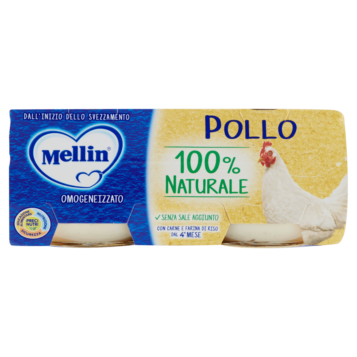 Mellin Omogeneizzato Pollo 2x80 gr