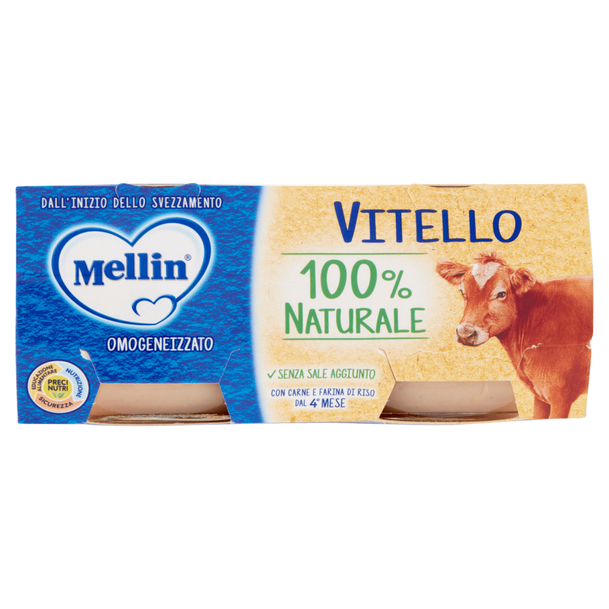 Mellin Omogeneizzato Vitello 2x80 gr