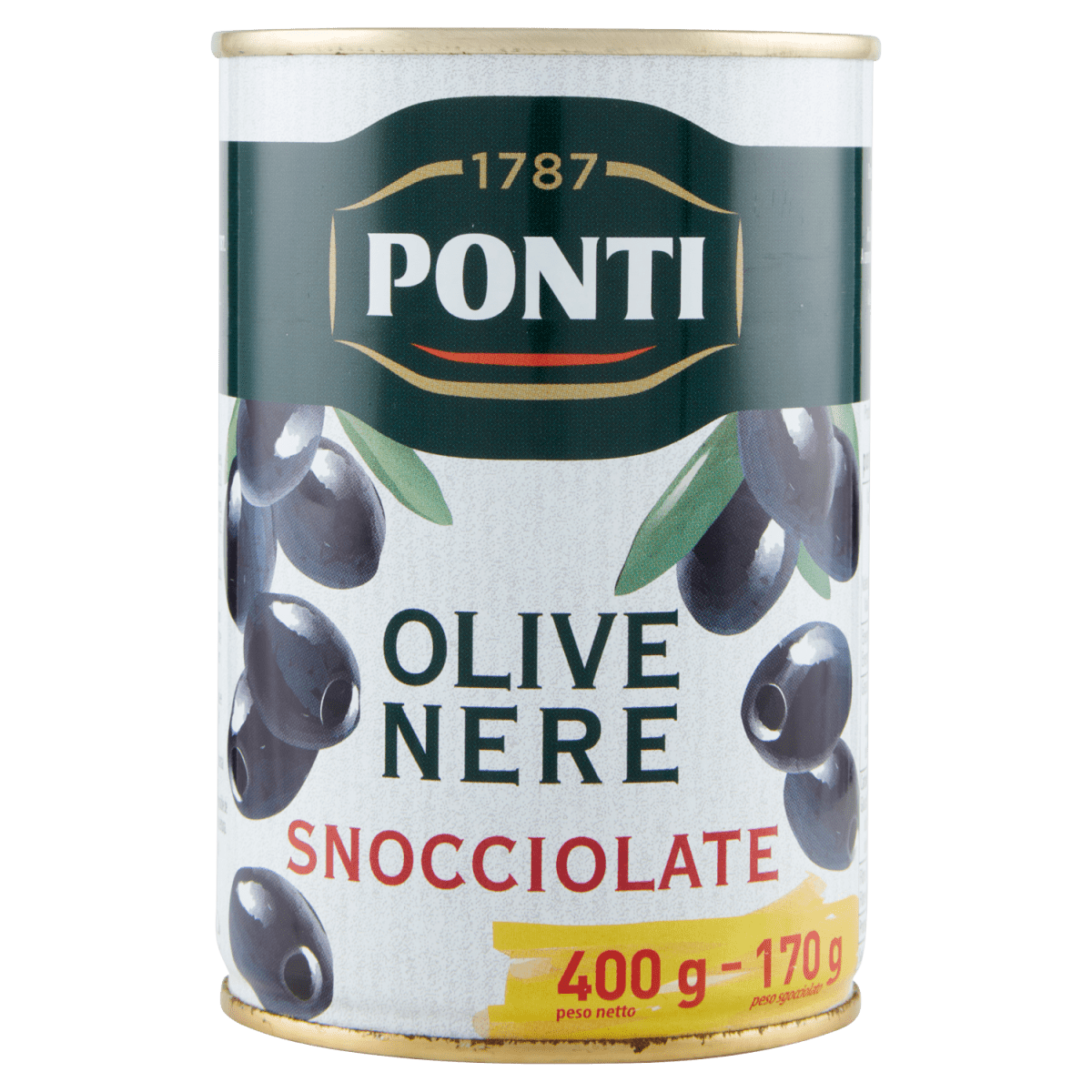 Ponti Olive Nere Snocciolate 400 gr