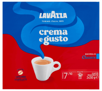 Lavazza Caffè Crema e Gusto 2×250 gr