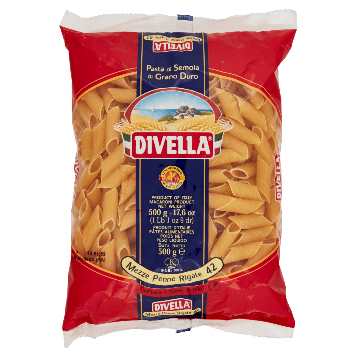 Divella Mezze Penne Rigate N.42 500 gr