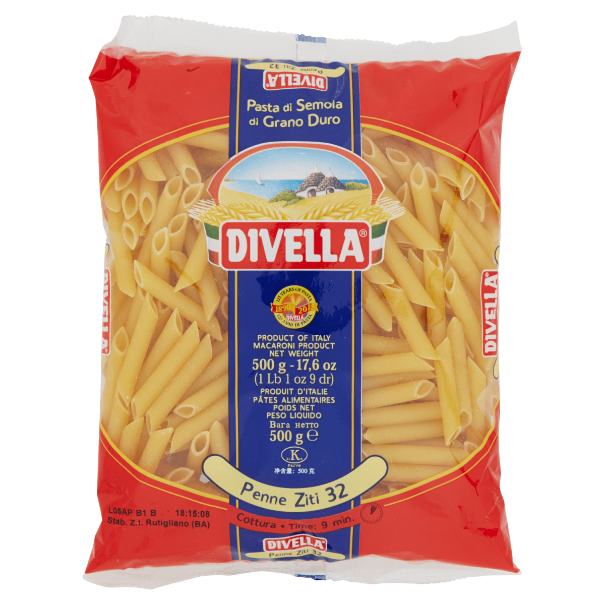 Divella Penne Ziti N.32 500 gr