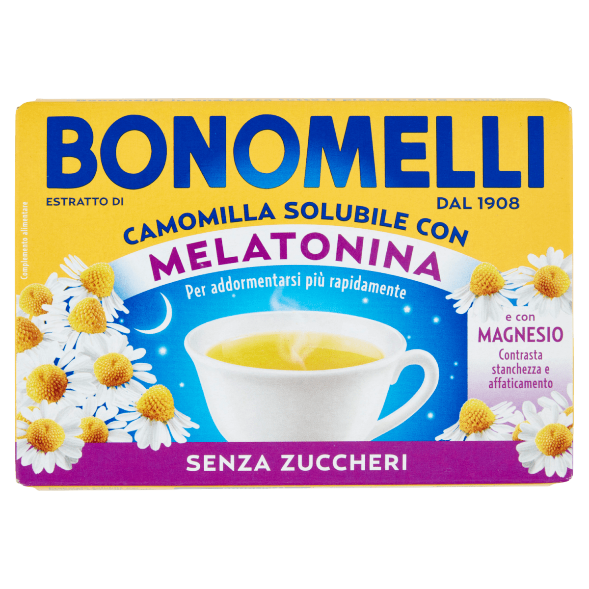 Bonomelli Camomilla Solubile con Melatonina 72 gr