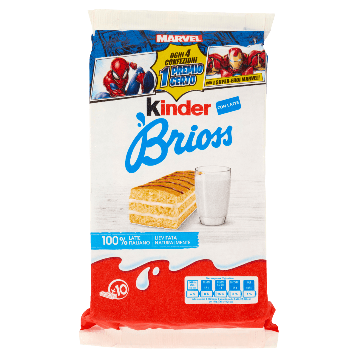 Kinder Brioss al Latte 10 stuks 270 gr