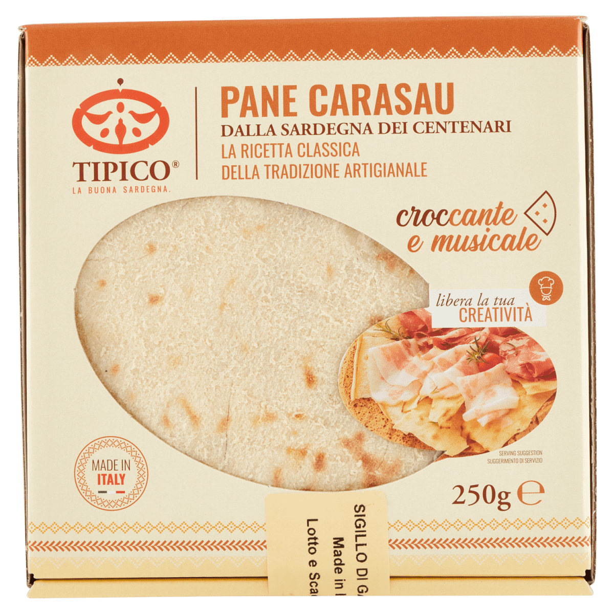 Tipico Pane Carasau 250 gr